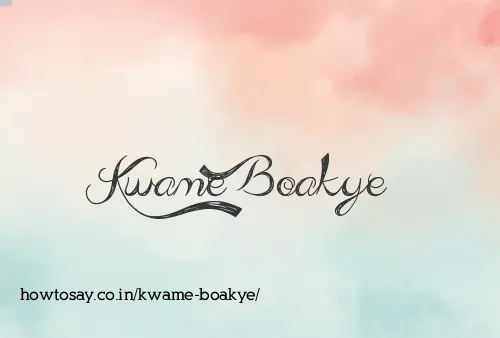 Kwame Boakye