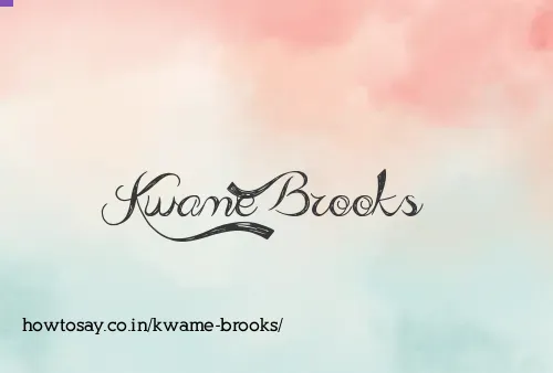 Kwame Brooks