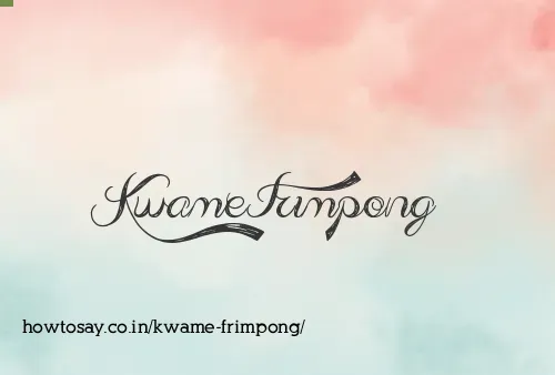 Kwame Frimpong