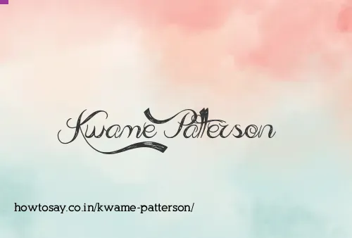Kwame Patterson