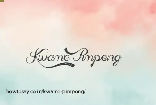 Kwame Pimpong