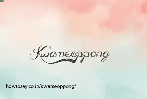 Kwameoppong