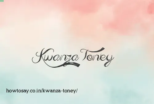Kwanza Toney