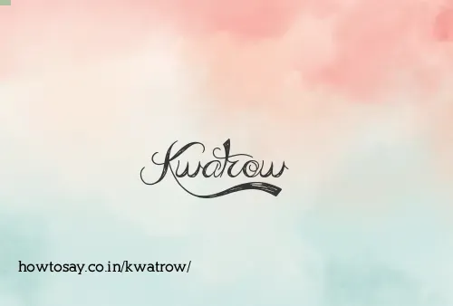 Kwatrow
