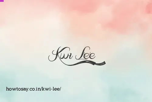 Kwi Lee