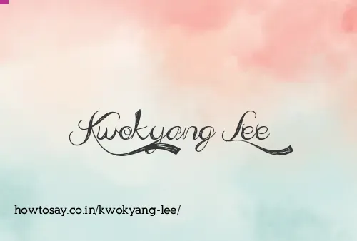 Kwokyang Lee