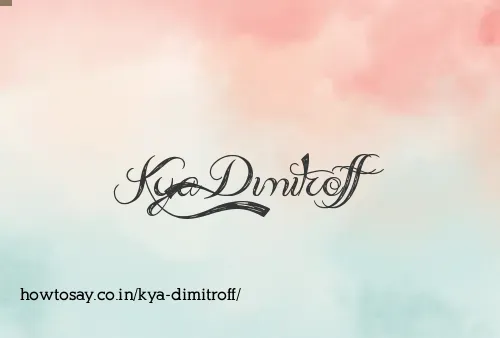 Kya Dimitroff