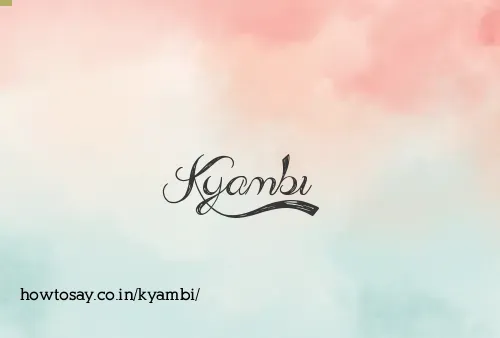 Kyambi