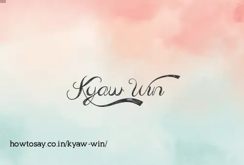Kyaw Win