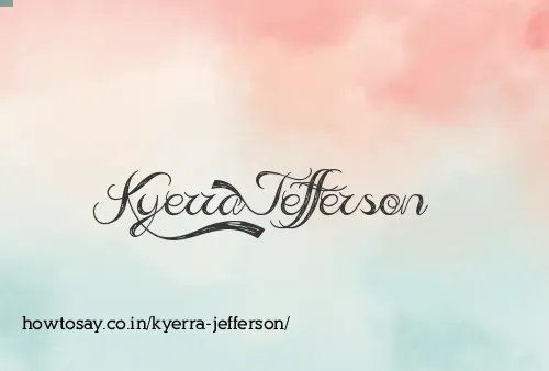 Kyerra Jefferson