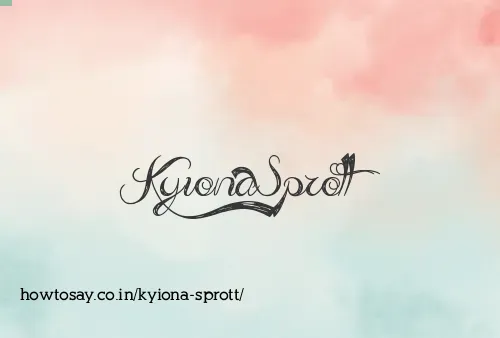 Kyiona Sprott