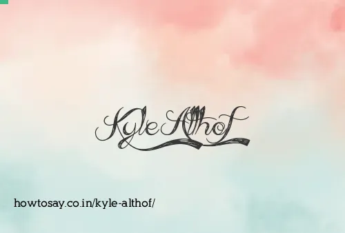 Kyle Althof