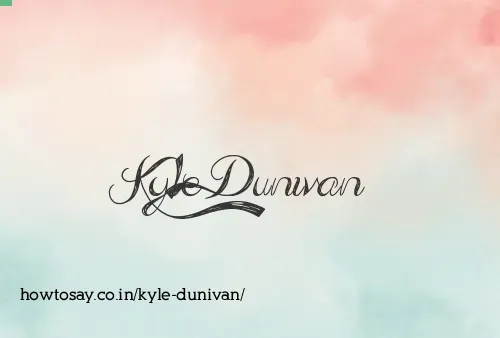 Kyle Dunivan