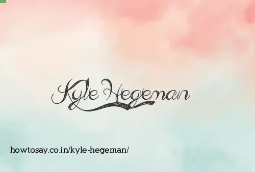 Kyle Hegeman