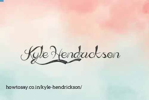 Kyle Hendrickson