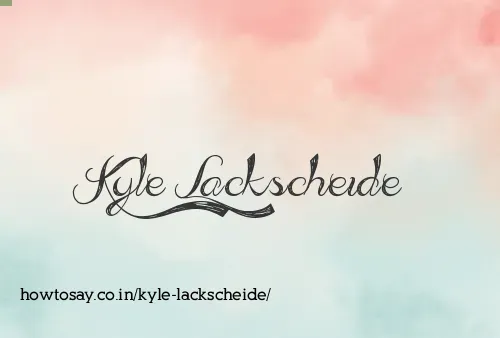 Kyle Lackscheide