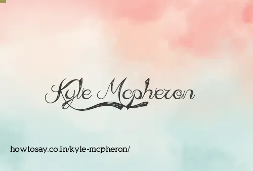 Kyle Mcpheron