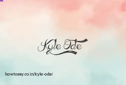 Kyle Ode