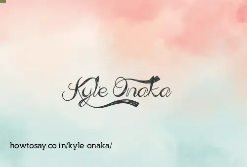 Kyle Onaka