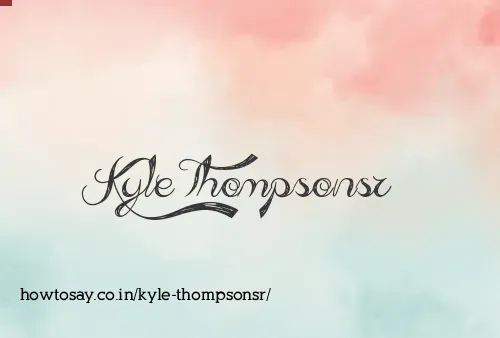 Kyle Thompsonsr