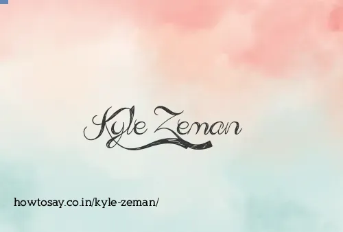 Kyle Zeman