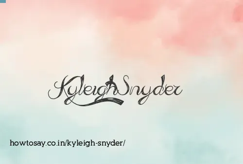 Kyleigh Snyder