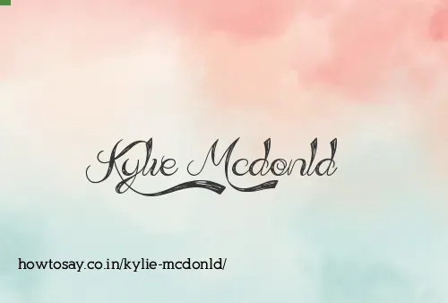 Kylie Mcdonld