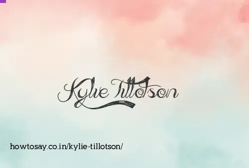 Kylie Tillotson