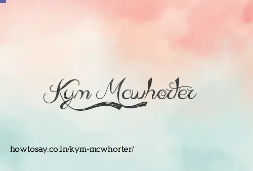 Kym Mcwhorter