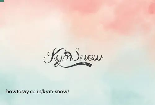 Kym Snow