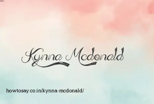 Kynna Mcdonald