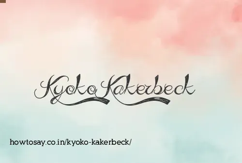 Kyoko Kakerbeck
