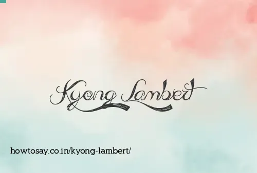 Kyong Lambert