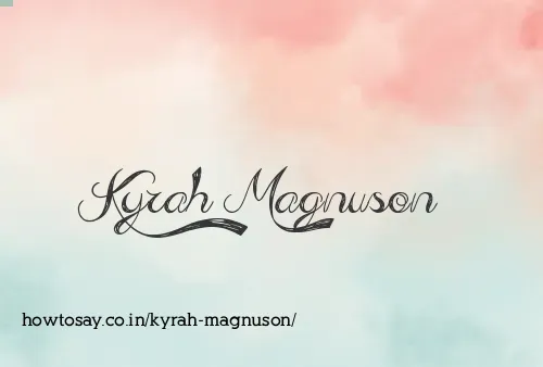 Kyrah Magnuson