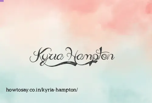Kyria Hampton