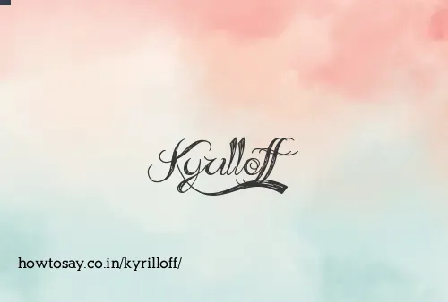 Kyrilloff