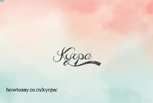 Kyrpa