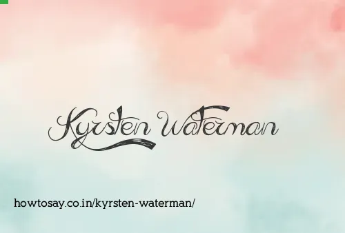 Kyrsten Waterman