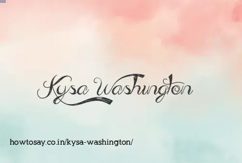 Kysa Washington