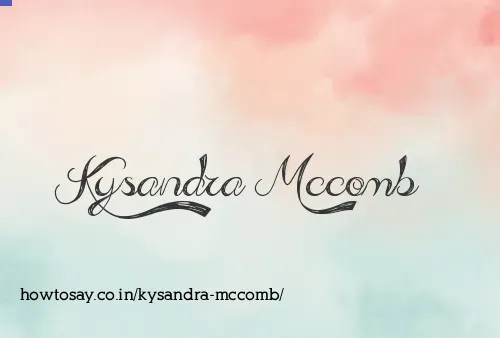 Kysandra Mccomb
