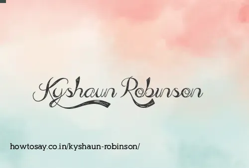 Kyshaun Robinson