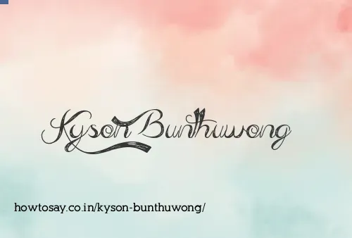 Kyson Bunthuwong