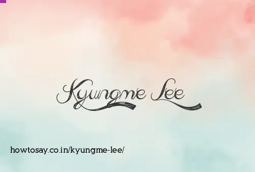 Kyungme Lee