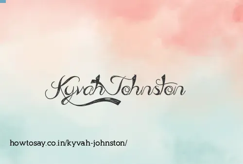 Kyvah Johnston