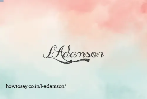 L Adamson
