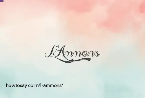 L Ammons