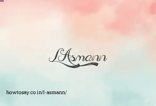 L Asmann