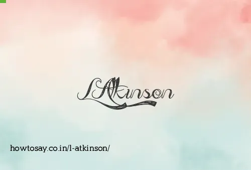 L Atkinson