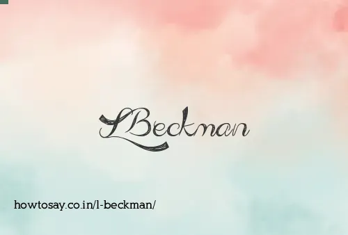 L Beckman