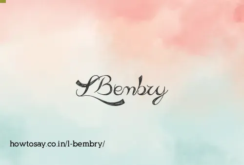 L Bembry